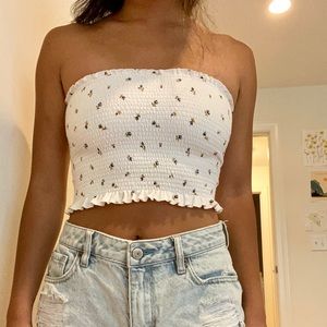 Floral tube top